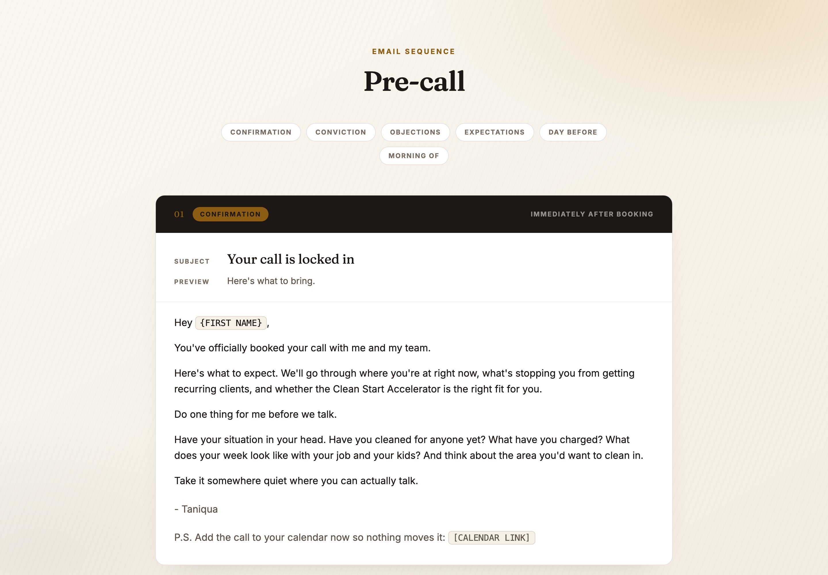 Pre-call preview
