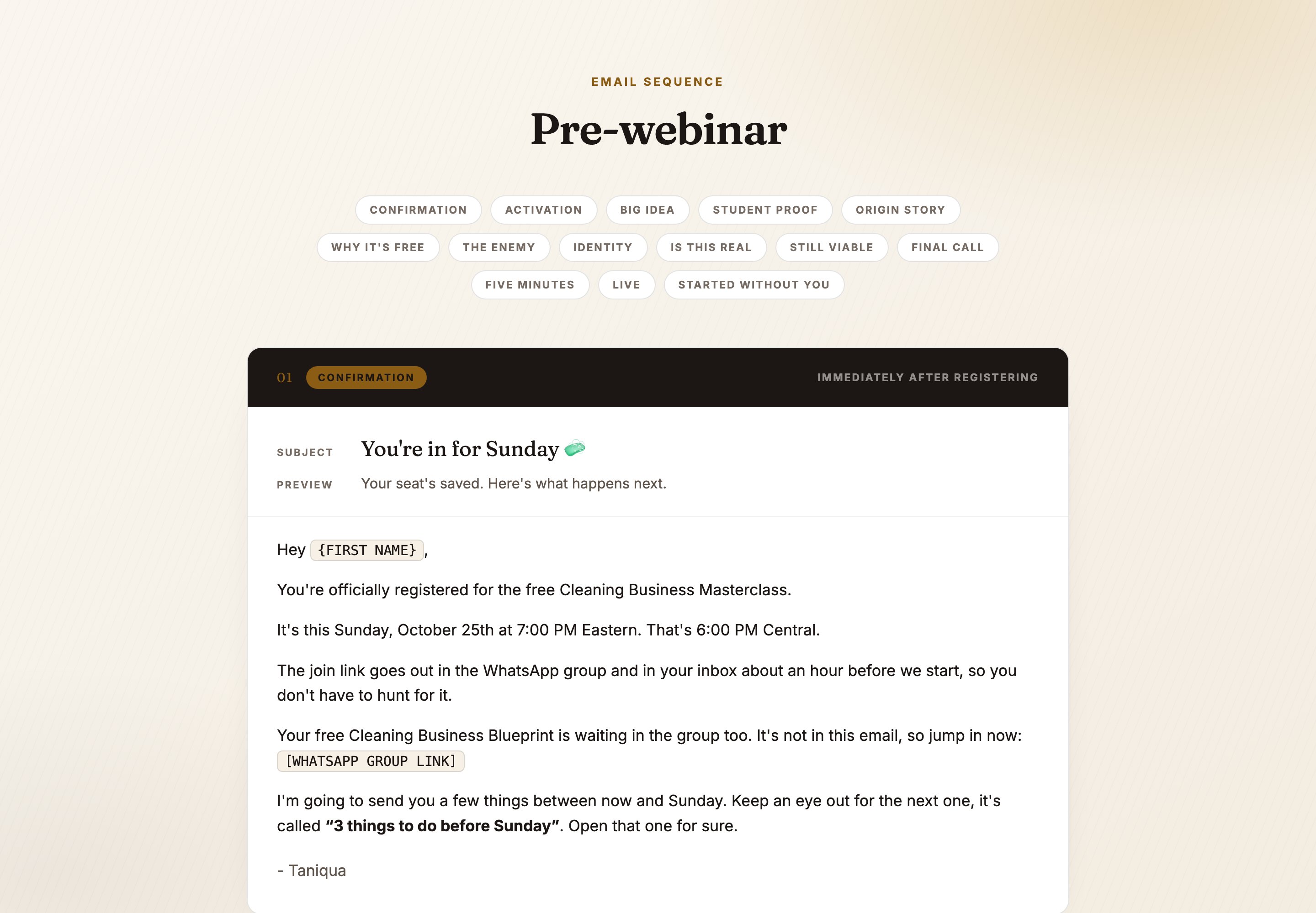 Pre-webinar preview